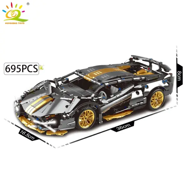 1:14 Racing Car Building Blocks Model Kit - Image 35