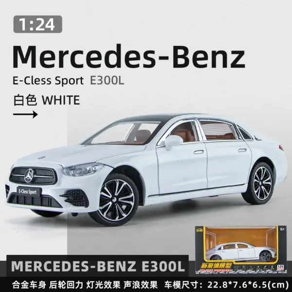 1:24 Mercedes Benz E300L Diecast Model Car - Image 10