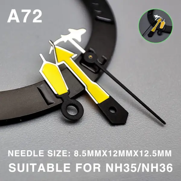 Green Luminous Watch Hands for NH35/36 Movement - Image 7