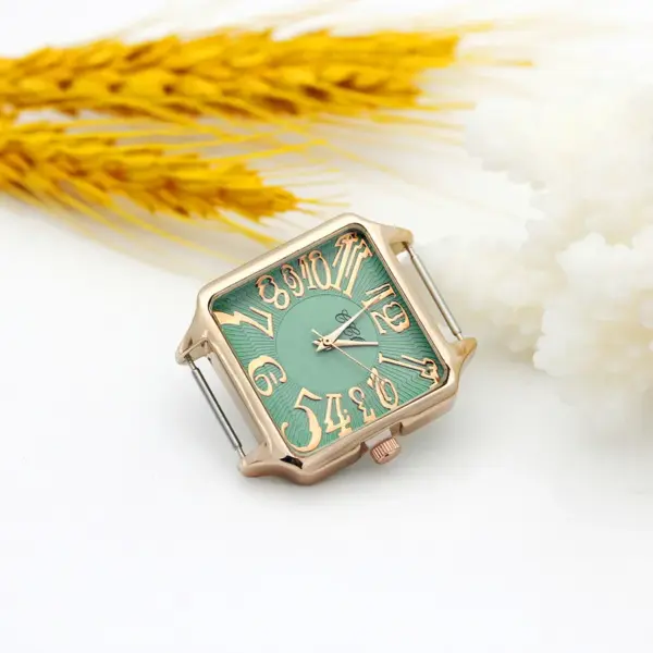 Rose Gold Square Watch Head 30mm 16mm Band - Image 23