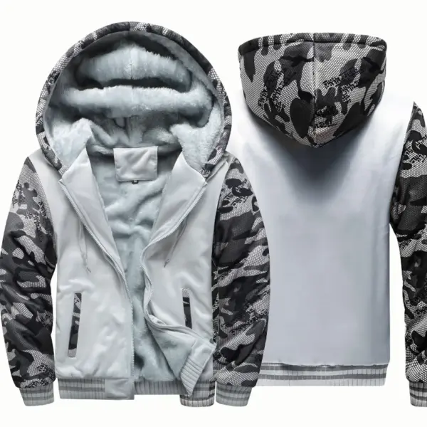 Men's Black Hooded Jacket Casual Sportswear - Image 8
