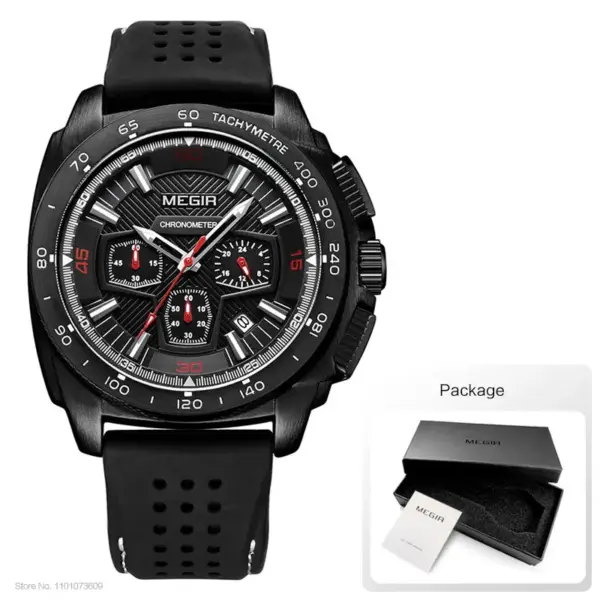 Megir MN2056GREBK-1N0 Quartz Chronograph Watch - Image 9
