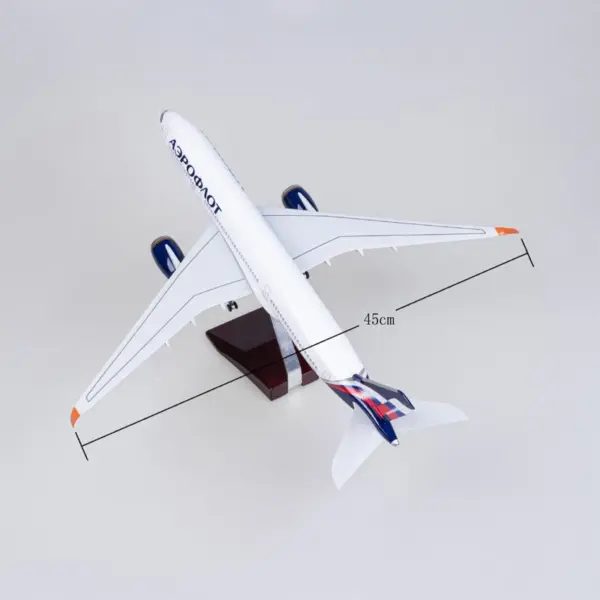 Airbus A350 Aeroflot Model 47CM Resin Plane - Image 5