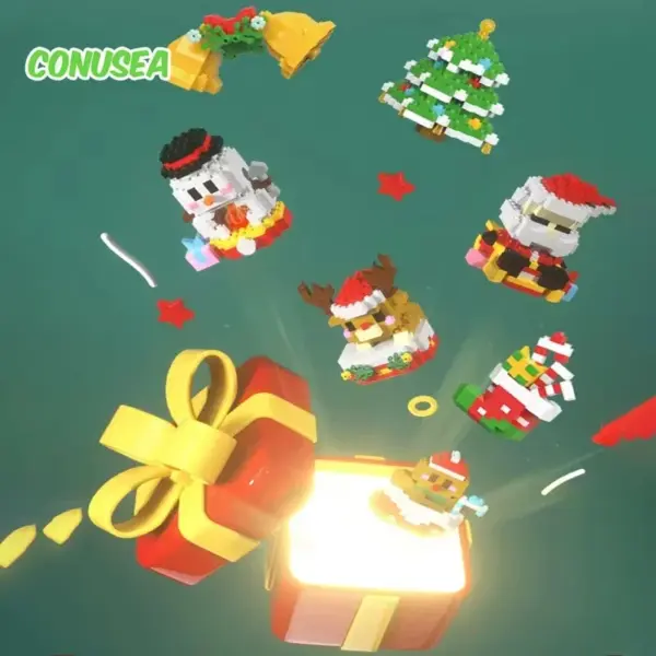 Santa Claus Micro Building Block Decoration - Image 6
