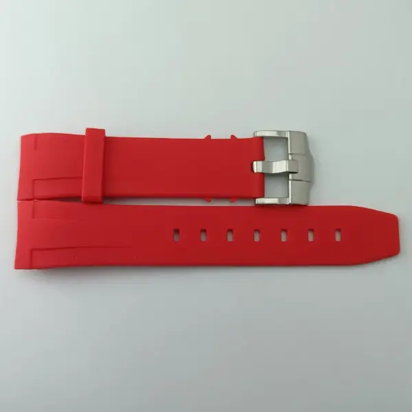 22mm Yellow and Black Rubber Watch Strap - Image 15