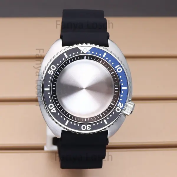 45mm Silver SKX Watch Case for Seiko NH35/NH36 - Image 5