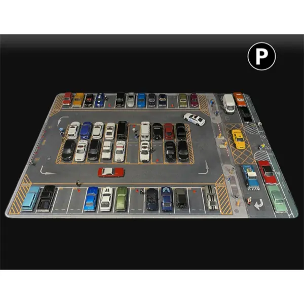 1:64 Scale City Scene Parking Mat 80x55cm - Image 3