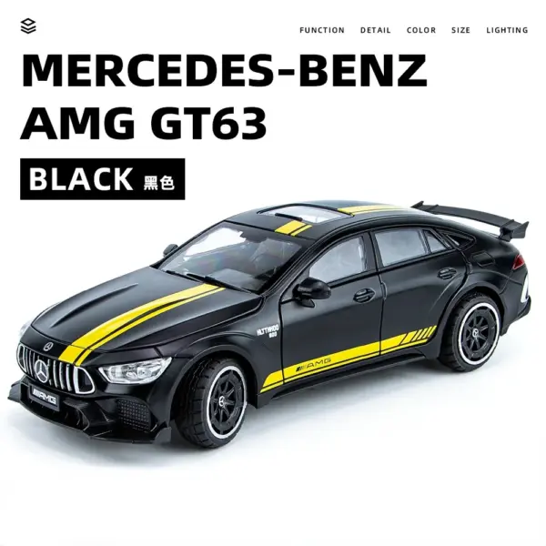 1:24 Mercedes Benz AMG GT63 Diecast Model - Image 7