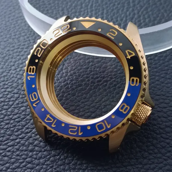 42mm Gold Rose Gold Stainless Steel Watch Case - Image 62