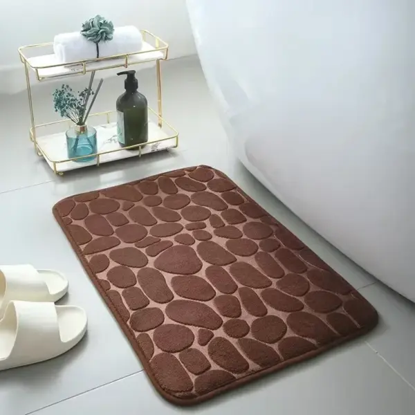 3D Pebble Memory Foam Bath Mat 40x60cm - Image 8