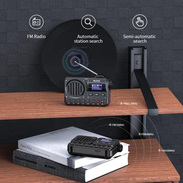 MLOVE BV800 Portable Bluetooth Speaker with FM Radio - Image 5
