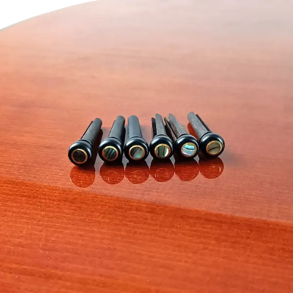 Acoustic Guitar Bridge Pins Set of 6