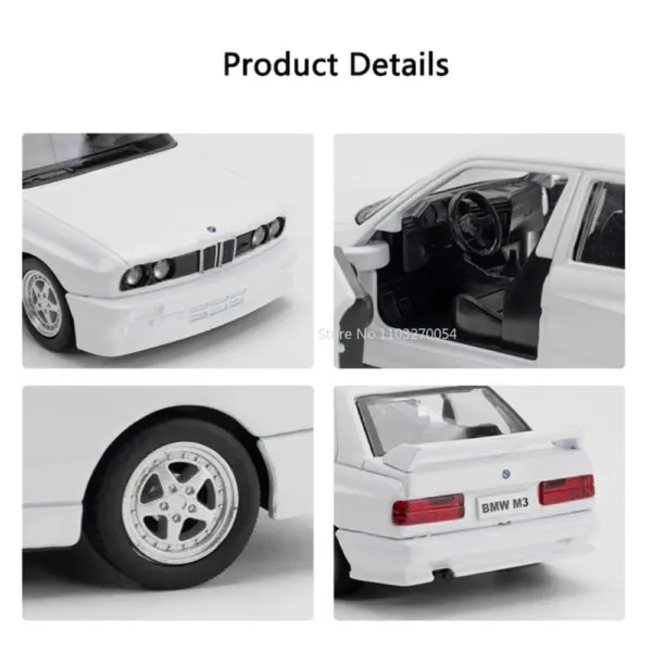 1/36 BMW M3 Diecast Alloy Model Car - Image 6