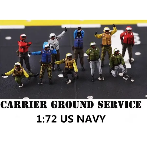 1:72 Scale US Navy Ground Crew Figure Set