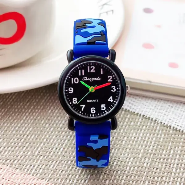 Fashion Camouflage Kids Quartz Watch 985 - Image 10