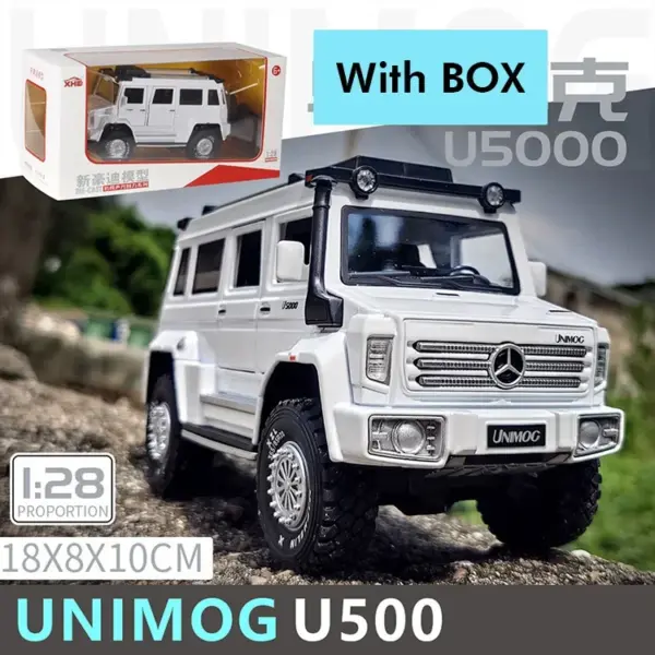 1:28 UNIMOG U500 Diecast Alloy Truck Model - Image 9