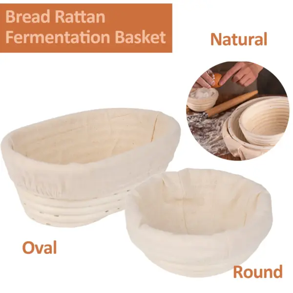 Natural Rattan Bread Fermentation Basket