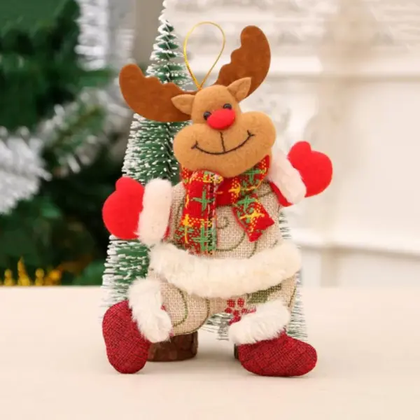 Santa Claus and Snowman Plush Dolls Set - Image 14