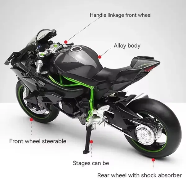 1:18 KTM Motorcycle Die-cast Model Toy - Image 6