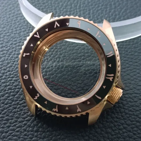 42mm Gold Rose Gold Stainless Steel Watch Case - Image 60