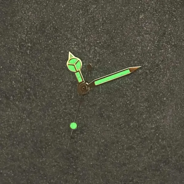 Green Luminous Watch Hands for Miyota 2115 - Image 2