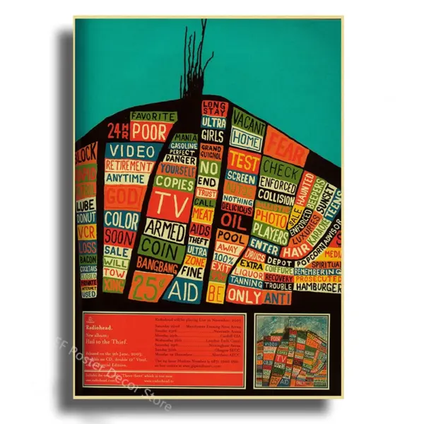 Radiohead Retro Album Art Poster Print - Image 11