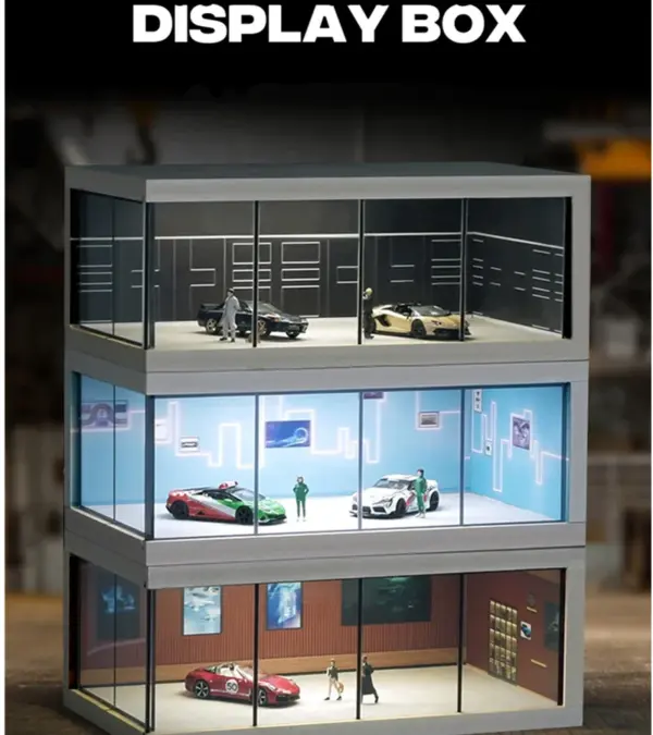 1/64 Scale Parking Lot Display Box with Light - Image 5