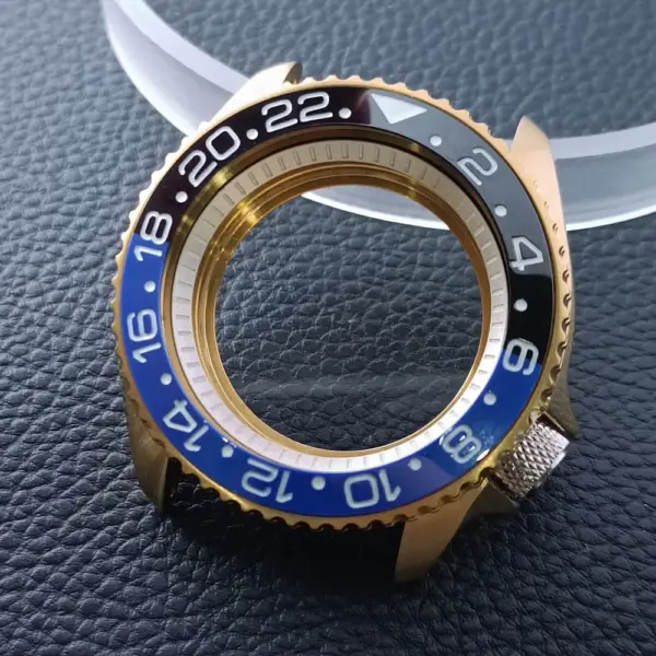 42mm Gold Rose Gold Stainless Steel Watch Case - Image 37