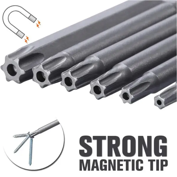 11-Piece S2 Steel Torx Security Bit Set - Image 3
