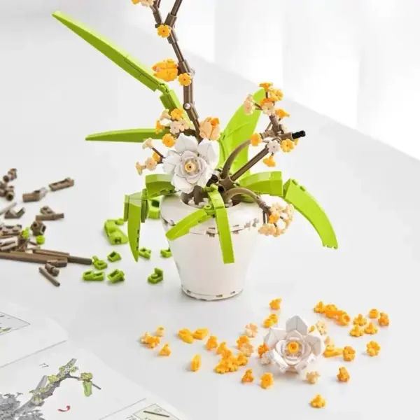 DIY Flower Building Block Set 430 Pieces - Image 5