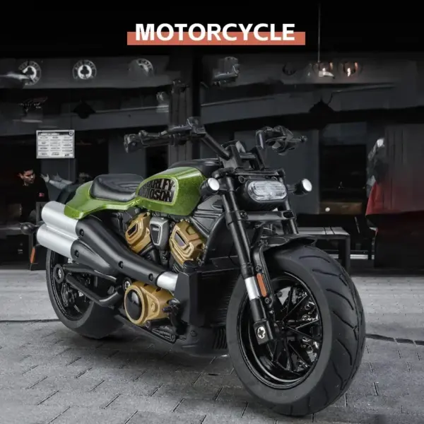 1:12 Scale Alloy Harley Sportster Model Motorcycle - Image 2