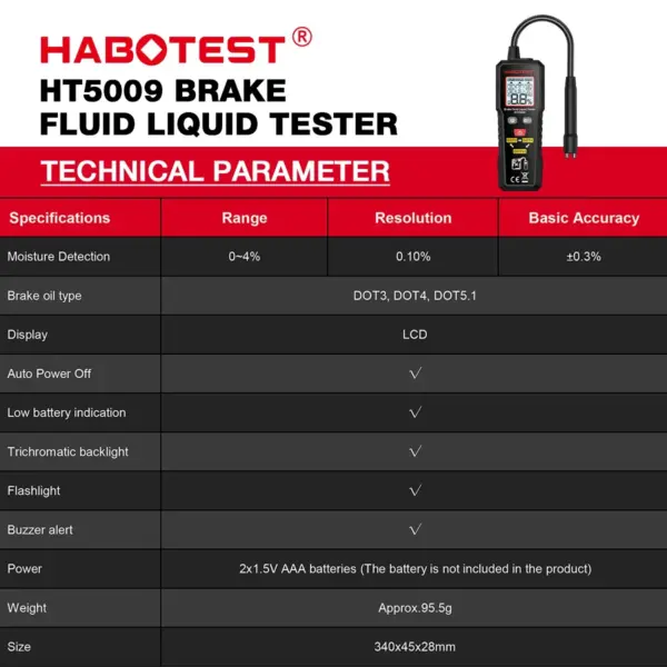 Digital Brake Fluid Tester with Backlight - Image 2
