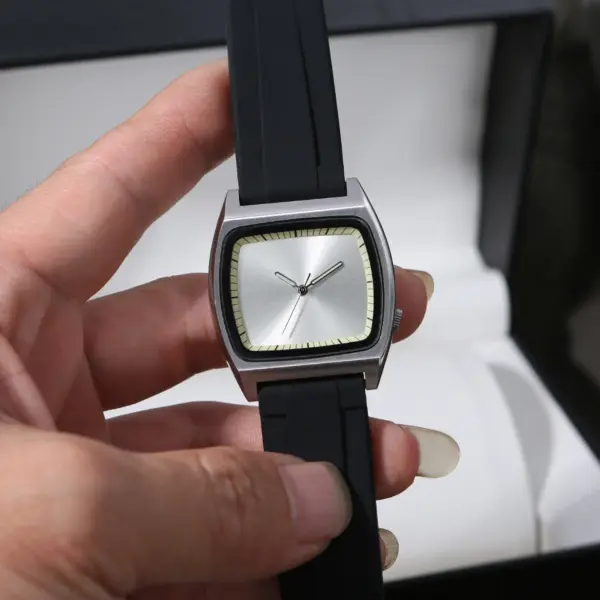 Unisex Bauhaus Design Stainless Steel Watch - Image 6