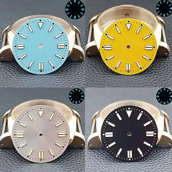 31MM Blue-green Luminous Watch Dial NH35/NH36