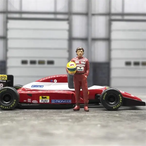 1:64 Scale Racing Driver Action Figure Model - Image 6