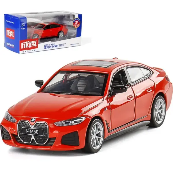 BMW I4 M50 Diecast Model Car 1:34 Scale - Image 10