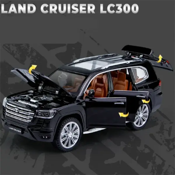 1:24 Toyota Land Cruiser Diecast Model Car - Image 4