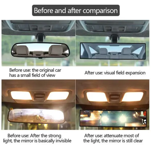 Wide Angle Convex Rearview Mirror for Cars - Image 3