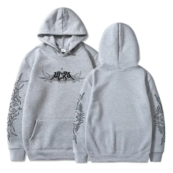Men's Y2K Dark Tribal Graphic Hoodie - Image 3