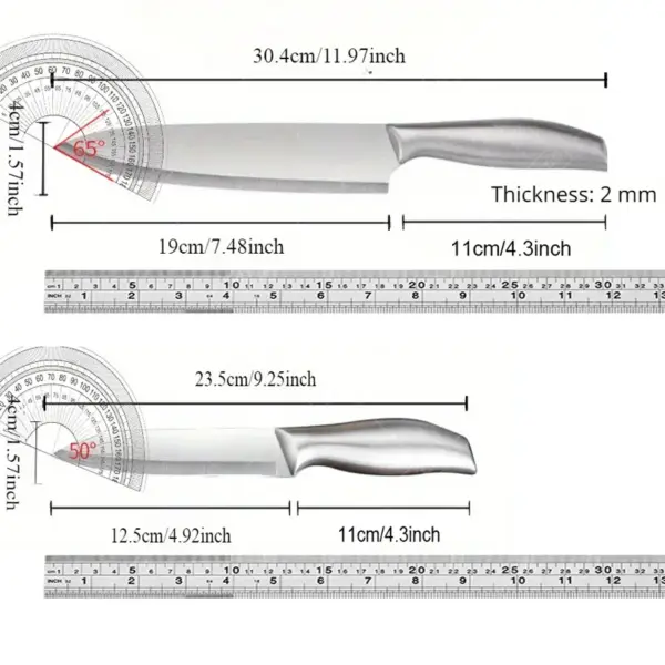 Stainless Steel Chef Knife - Multi-Purpose Kitchen - Image 2