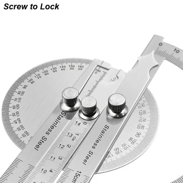Stainless Steel Angle Meter Protractor Ruler - Image 4