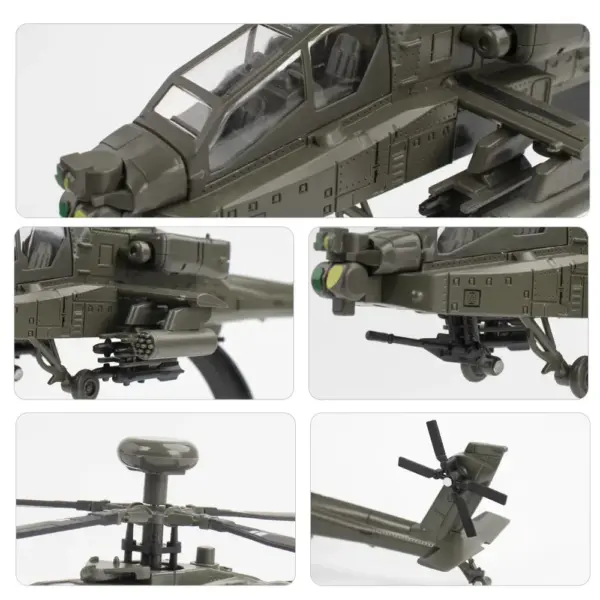 Apache Alloy Helicopter Model Display Ornament - Image 4