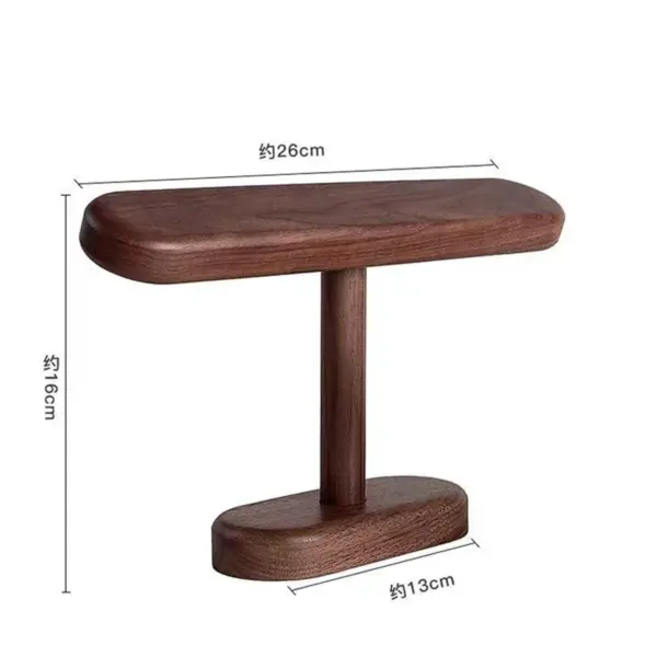 Walnut Jewelry Display Stand Organizer Rack - Image 6