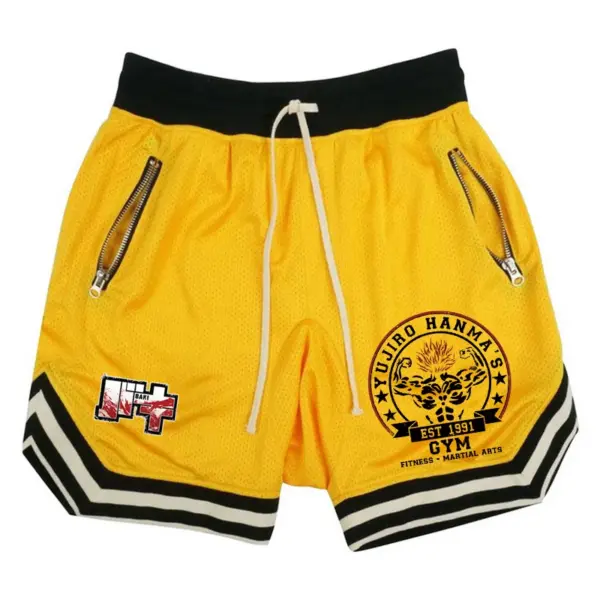 Hanma Baki Anime Quick Dry Mesh Shorts - Image 8