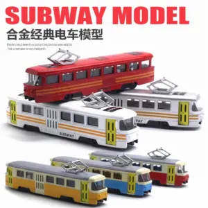 1:90 Scale Diecast Alloy Tram Model