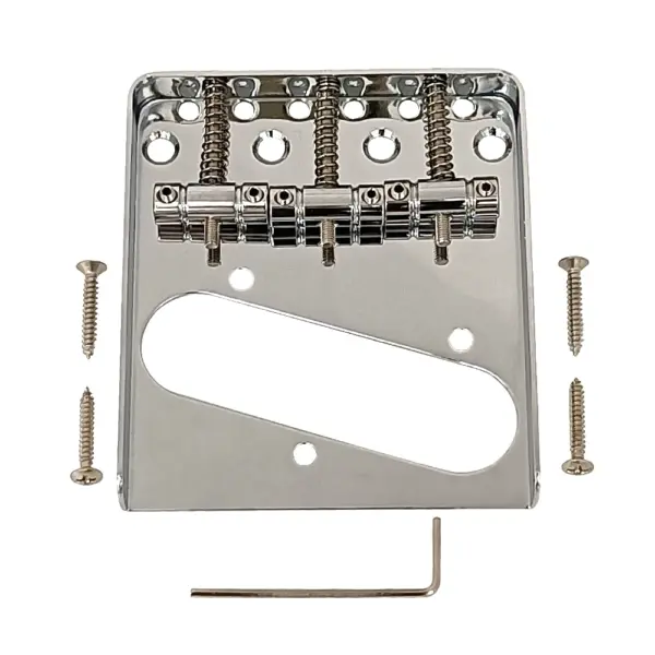 Chrome Brass Guitar Bridge for Telecaster - Image 3