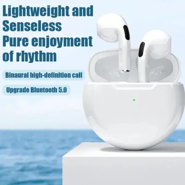 Bluetooth Air Pro 6 TWS Earbuds with Mic