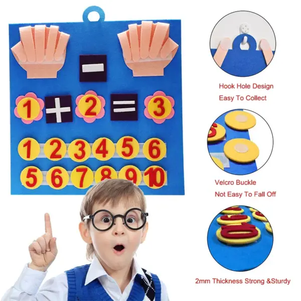 Felt Arithmetic Board for Kids Learning Math - Image 6