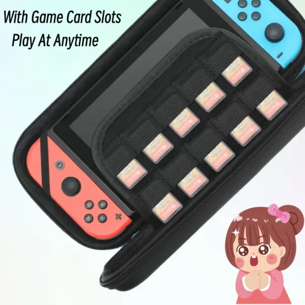 Black and White Storage Bag for Switch OLED - Image 4