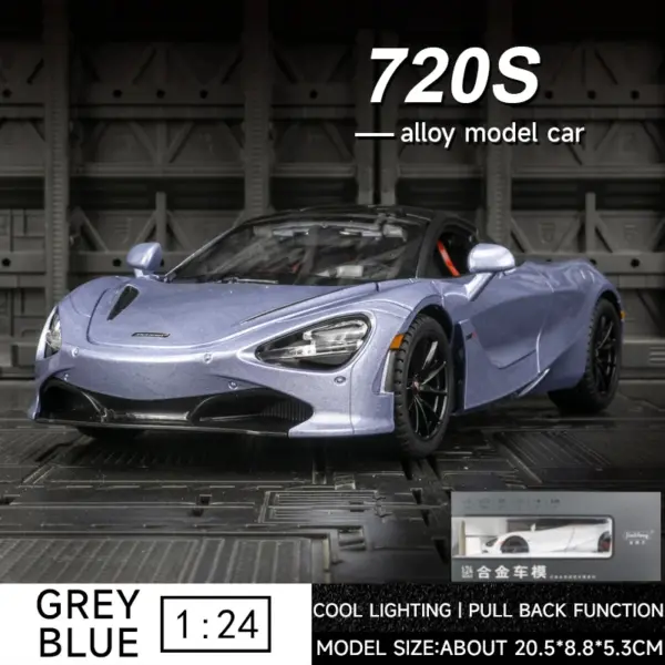 1:24 McLaren 720S Diecast Alloy Model Car - Image 8